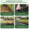 VOUNOT 1x10m Weed Control Fabric, Heavy Duty Landscape Ground Cover Membrane