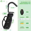 VOUNOT 4-Pack Bike Hooks, Bike Storage Rack w/ Protective Pads Easy Installation