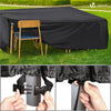 VOUNOT Garden Furniture Covers 250x250x73cm Waterproof Patio Set Cover Black - VOUNOTUK
