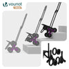 VOUNOT 6 Wheels Stair Climbing Shopping Trolley, 32L Oxford Grey