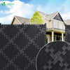 VOUNOT PVC Privacy Strips Garden Privacy Fence Screen 300m x 4.7cm with 600 Clips, Black