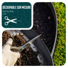 VOUNOT Flexible Lawn Garden Edging Border, with 80 Pegs, Anthracite 40m
