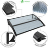 VOUNOT 120x80cm Front Door Canopy Porch Outdoor Awning, Patio Rain Shelter, Anthracite