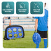 VOUNOT Set of 2 Pop up Goals for Kids, 4-in-1 Football Net Indoor & Outdoor