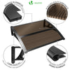 VOUNOT 100x80cm Front Door Canopy Porch Outdoor Awning, Patio Rain Shelter, Brown