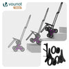 VOUNOT 6 Wheels Stair Climbing Shopping Trolley, with 35L Insulated Bag