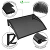 VOUNOT 120x80cm Front Door Canopy Porch Outdoor Awning, Patio Rain Shelter, Anthracite
