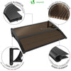 VOUNOT 120x80cm Front Door Canopy Porch Outdoor Awning, Patio Rain Shelter, Brown