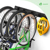 VOUNOT Bike Wall Mounted Rack for 6 Bikes & 3 Helmets, Black