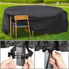 VOUNOT Garden Furniture Covers Ø190x73cm Waterproof Patio Set Cover Black - VOUNOTUK