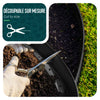 VOUNOT Plastic Garden Edging, Flexible Lawn Edging with 60 Pegs, Black 20m