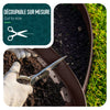 VOUNOT Plastic Garden Edging, Flexible Lawn Edging with Pegs, Brown 20m