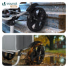 VOUNOT Folding Shopping Trolley with Cool Bag, 2 Mudguard wheels 57L Grey