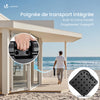 VOUNOT Set of 4 Cantilever Parasol Base Weights 60L Water or 100kg Sand, Black
