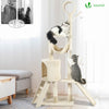 VOUNOT Cat Tree Tower, Cat Condo with Sisal Scratching Post, Beige XXL