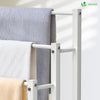 VOUNOT Freestanding Towel Rail 3-Tier Metal Towel Stand, White