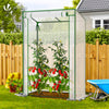 VOUNOT Garden Greenhouse w/Roll-Up Door, 135g/m² PE Cover, 100x50x150cm, White