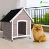 VOUNOT Dog House Outdoor Durable Pet Shelter, 72x65x83cm, Grey