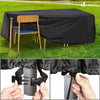 VOUNOT Garden Furniture Covers 213x132x73cm Waterproof Patio Set Cover Black