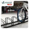 VOUNOT Bike Stand Bicycle Parking Rack for 4 Bikes, Black