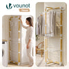 VOUNOT 4-Tier Foldable Clothes Airer 99x69x175.5 cm Drying Rack, White