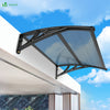 VOUNOT 100x80cm Front Door Canopy Porch Outdoor Awning, Patio Rain Shelter, Anthracite