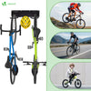 VOUNOT Bike Wall Mounted Rack for 6 Bikes & 3 Helmets, Black