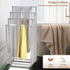 VOUNOT Freestanding Towel Rail 4-Tier Metal Towel Stand, White