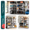 VOUNOT 4-Tier Heavy Duty Shelving Units Set of 2, 700kg, 160x80x40 cm