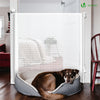 VOUNOT Retractable Stair Gate for Baby, Mesh Dog Gate, Extend Up to 180cm Wide, White