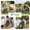 VOUNOT  Folding Step Stool, Anti-Slip Folding Stool, 32x25x22 cm Grey