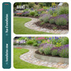 VOUNOT 35M Galvanised Steel Lawn Edging, Metal Garden Border 100x18cm 35pcs