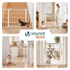 VOUNOT Safety Gate for Stairs 103-110cm, Pressure Fit Baby Gate, White