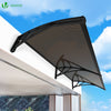 VOUNOT 200x80cm Front Door Canopy Porch Outdoor Awning, Patio Rain Shelter, Brown