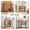 VOUNOT Safety Gate for Stairs 103-110cm, Pressure Fit Baby Gate, Black
