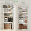 VOUNOT 5-Tier Heavy Duty Shelving Unit Set of 2, 150x70x30 cm, Metal