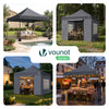 VOUNOT 3x3m Heavy Duty Pop Up Gazebo with 4 Sides Party Tent, Grey