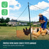 VOUNOT 30m Chicken Netting Kit, Heavy-Duty PE Poultry Fence Orange