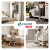VOUNOT Folding Metal Step Stool w/ Anti-Slip Platform 3-Level Height Adjustable