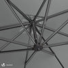 VOUNOT 3x3m Cantilever Parasol 360° Rotation & Tilt Garden Umbrella, Grey