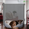 VOUNOT Retractable Stair Gate for Baby, Mesh Dog Gate, Extend Up to 180cm Wide, Grey