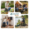 VOUNOT  Folding Step Stool, Anti-Slip Folding Stool, 39x32x40 cm Black