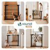 VOUNOT Safety Gate for Stairs 75-82cm, Pressure Fit Baby Gate, Black