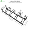 VOUNOT Bike Stand Bicycle Parking Rack for 5 Bikes, Black