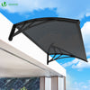 VOUNOT 120x80cm Front Door Canopy Porch Outdoor Awning, Patio Rain Shelter, Anthracite
