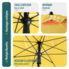 VOUNOT 2m Tilting Garden Parasol UV50+ with Ground Anchor, Yello