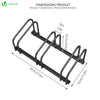 VOUNOT Bike Stand Bicycle Parking Rack for 3 Bikes, Black