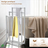 VOUNOT Freestanding Towel Rail 3-Tier Metal Towel Stand, White