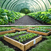 VOUNOT 1x25m Weed Control Fabric with Pegs, Heavy Duty Landscape Ground Cover Membrane