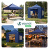 VOUNOT 3x3m Heavy Duty Pop Up Gazebo with 4 Sides Party Tent, Blue